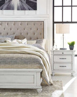 Kanwyn Queen Panel Bed w/ Uph. HB - Ornate Home