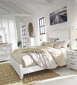 Kanwyn Whitewash Queen Panel Bedroom Set / 5pc - Ornate Home