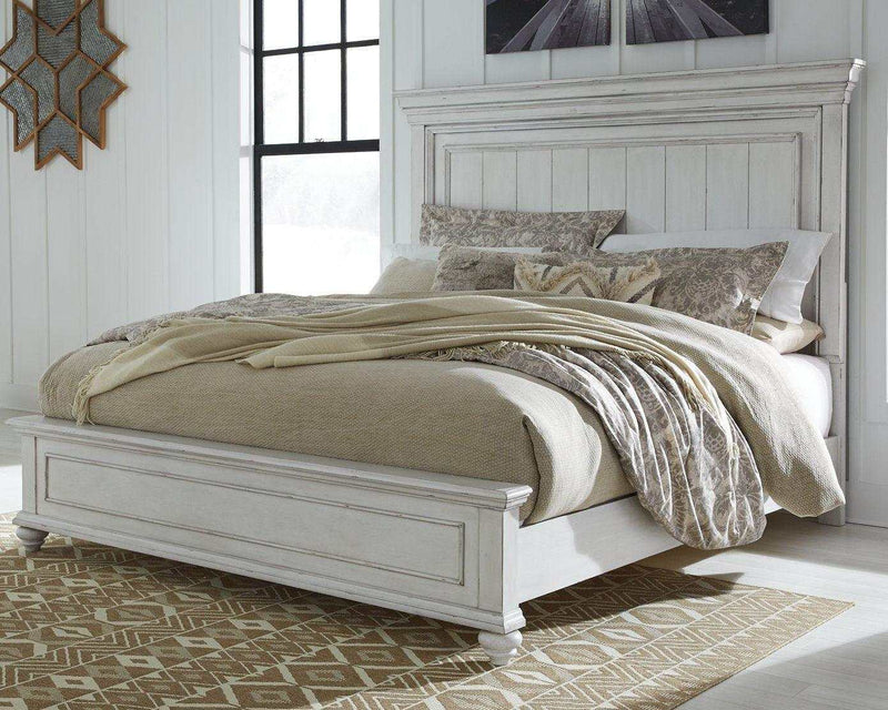 (Online Special Price) Kanwyn Whitewash Queen Bedroom Set / 3pc - Ornate Home