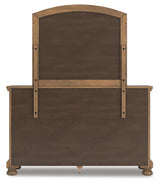 Feddinger Medium Brown King Panel Bed, Dresser, Mirror, Chest and 2 Nightstands