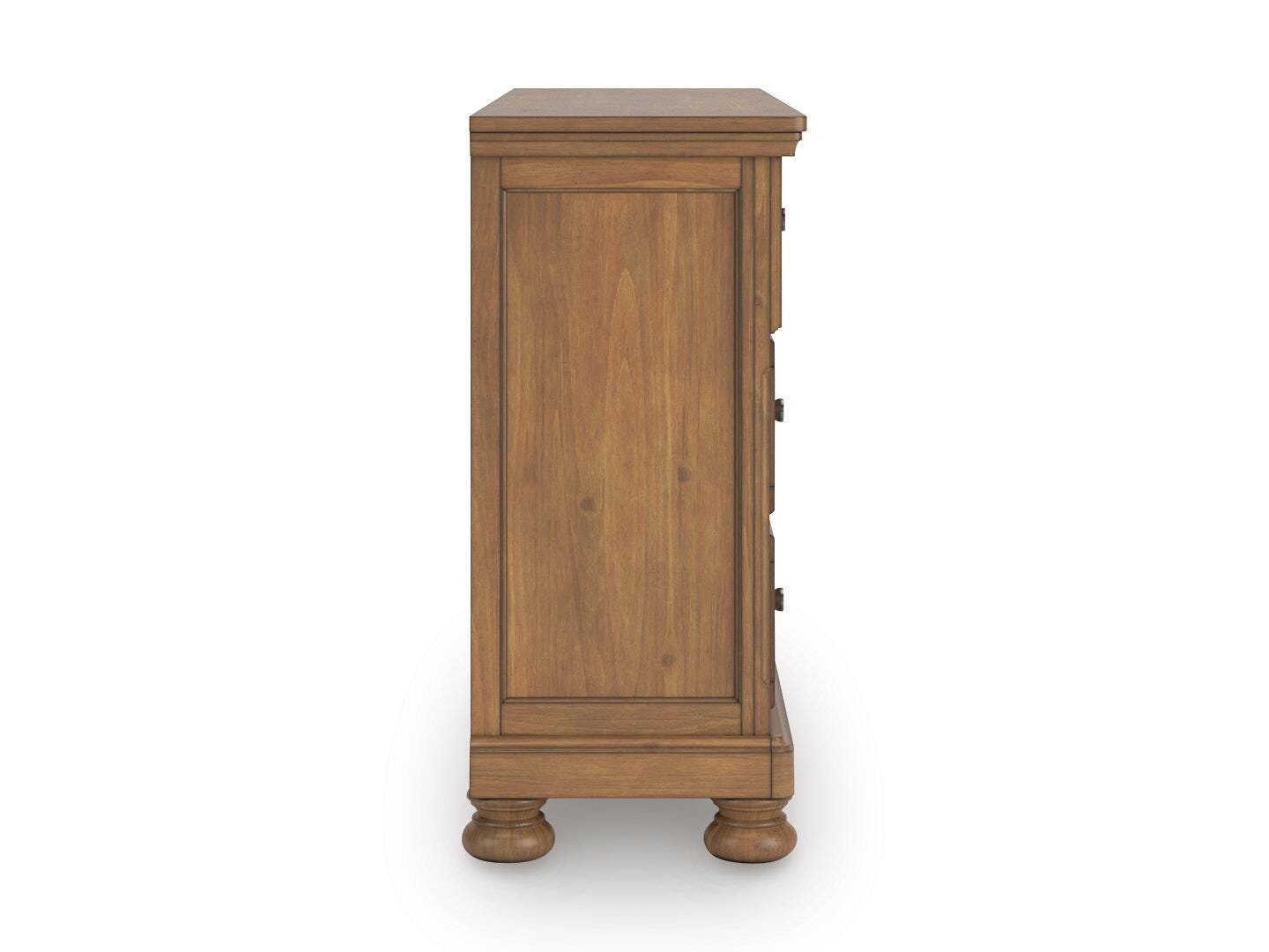 Feddinger Medium Brown California King Panel Storage Bed, Dresser and Nightstand