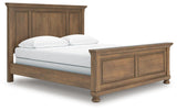 Vandenmore Medium Brown California King Panel Bed (Online Special Price)