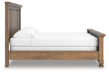 Vandenmore Medium Brown California King Panel Bed