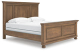Feddinger Medium Brown King Panel Bed, Dresser, Mirror, Chest and 2 Nightstands