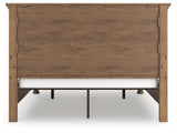 Feddinger Medium Brown California King Panel Storage Bed, Dresser and Nightstand