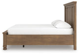 Feddinger Medium Brown California King Panel Storage Bed, Dresser and Nightstand