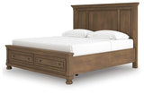Vandenmore Medium Brown King Panel Storage Bed