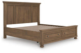 Vandenmore Medium Brown King Panel Storage Bed