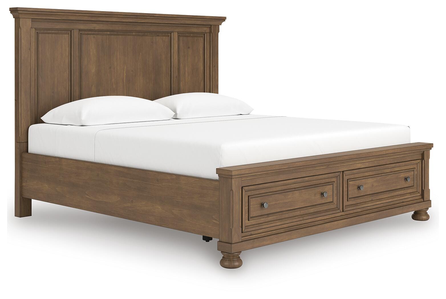 Vandenmore Medium Brown King Panel Storage Bed