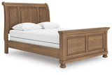 Vandenmore Medium Brown Queen Sleigh Bed (Online Special Price)
