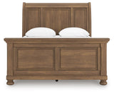 Vandenmore Medium Brown Queen Sleigh Bed