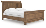 Vandenmore Medium Brown California King Sleigh Bed