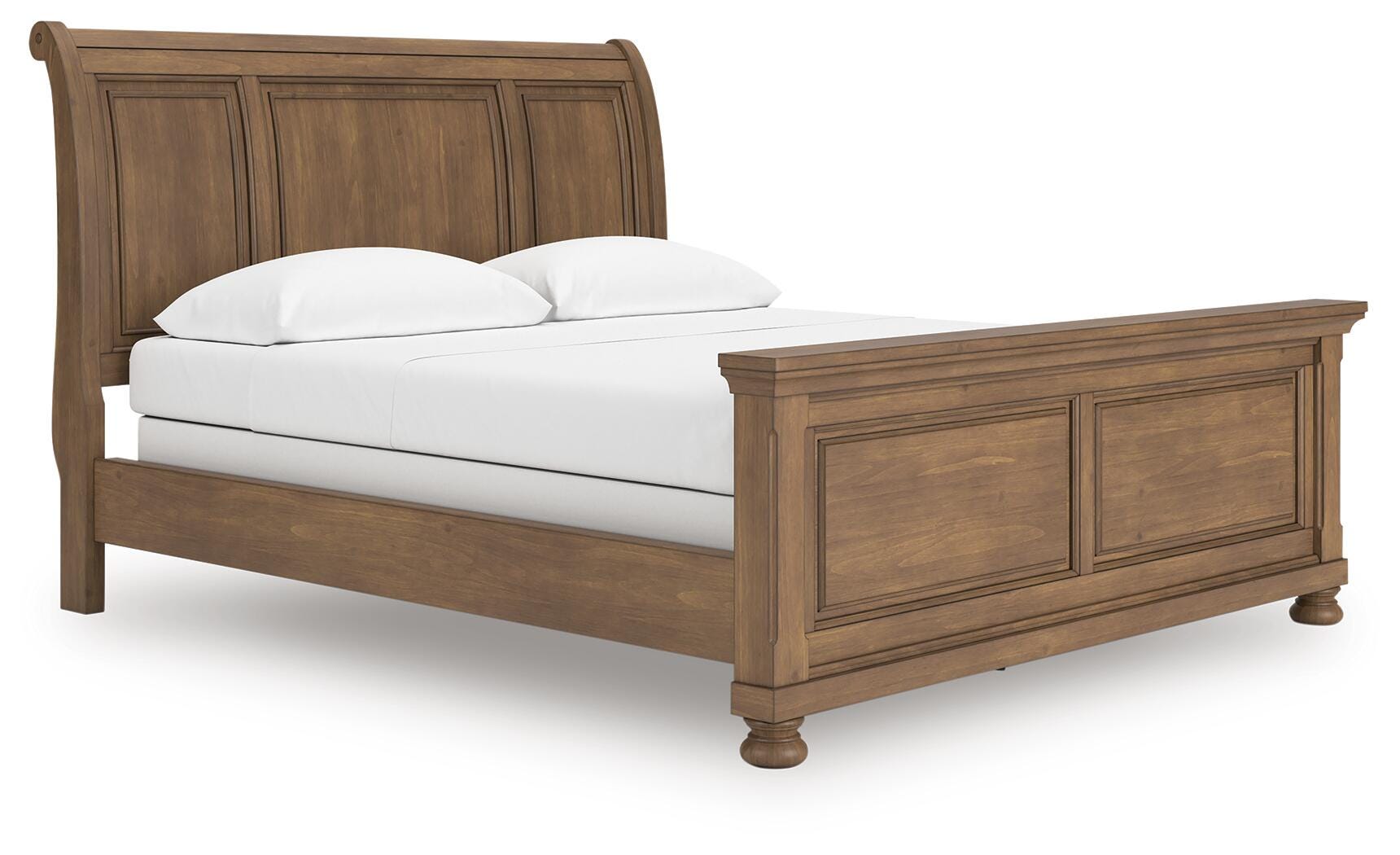 Vandenmore Medium Brown California King Sleigh Bed