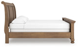 Vandenmore Medium Brown California King Sleigh Bed