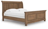 Vandenmore Medium Brown King Sleigh Bed (Online Special Price)