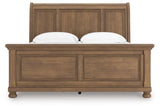 Vandenmore Medium Brown King Sleigh Bed (Online Special Price)