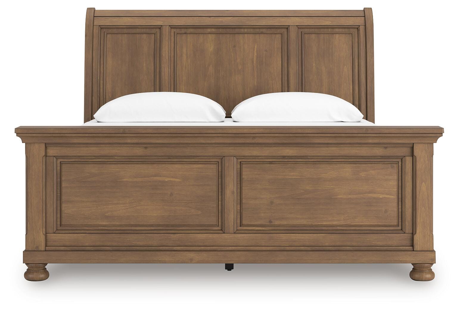 Vandenmore Medium Brown King Sleigh Bed (Online Special Price)