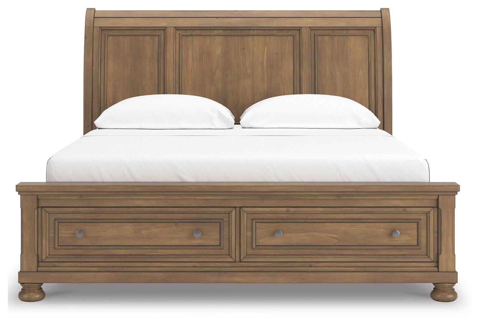 Vandenmore Medium Brown California King Storage Sleigh Bed (Online Special Price)