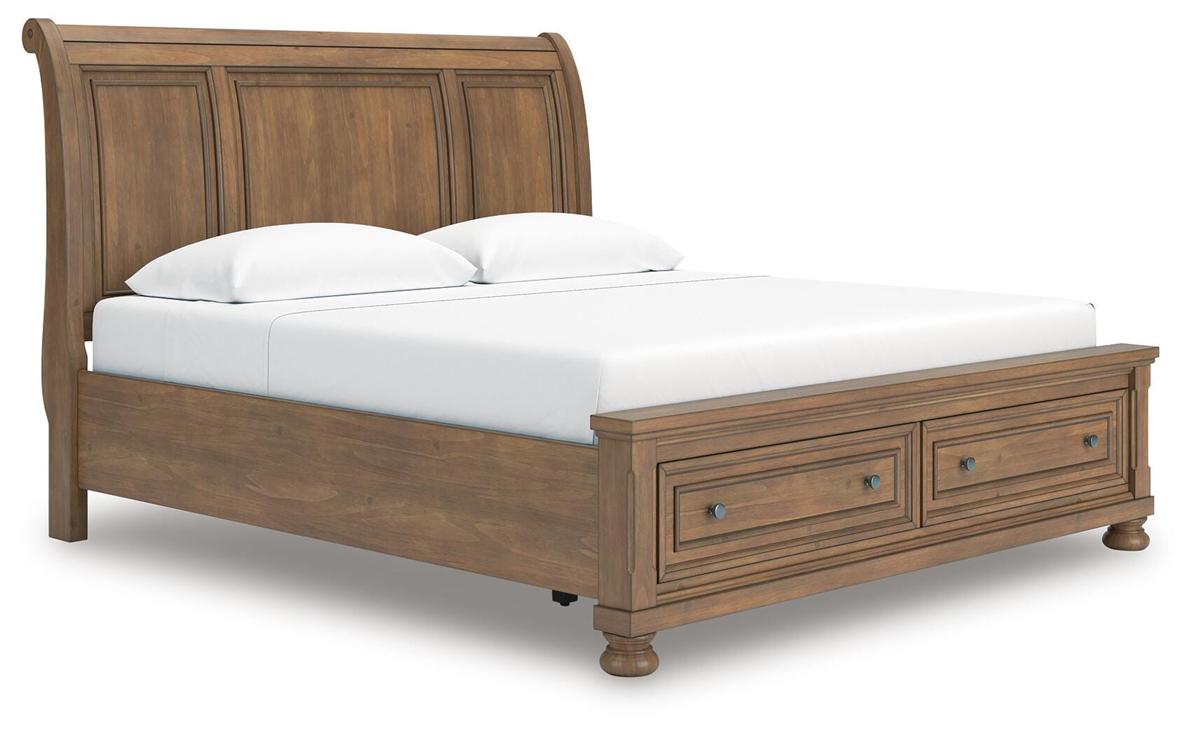 Vandenmore Medium Brown King Storage Sleigh Bed