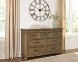 Waynely Medium Brown Dresser