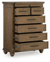 Waynely Medium Brown Chest of Drawers