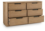 Pamaria Light Brown Dresser