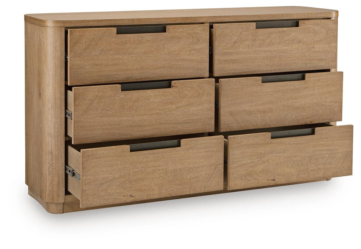 Pamaria Light Brown Dresser