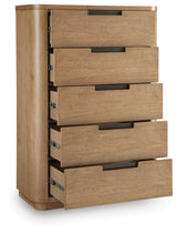 Pamaria Light Brown Chest of Drawers