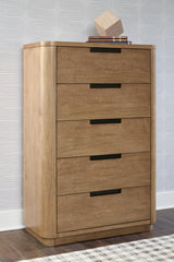 Pamaria Light Brown Chest of Drawers