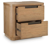 Pamaria Light Brown Nightstand