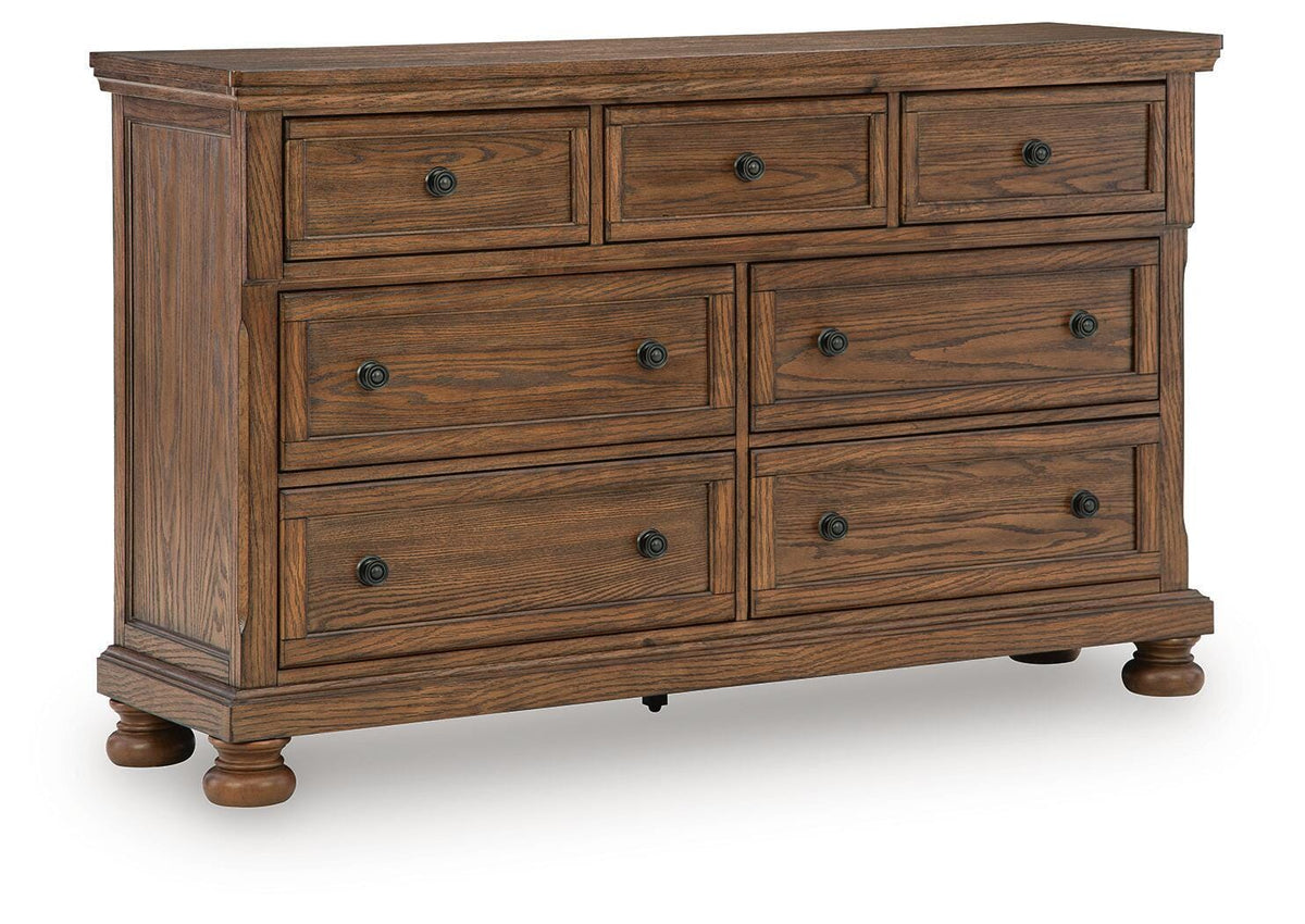 Zackaryn Warm Brown Dresser