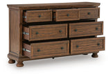 Zackaryn Warm Brown Dresser