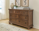 Zackaryn Warm Brown Dresser