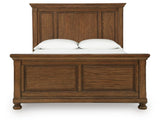 Zackaryn Warm Brown Queen Panel Bed