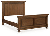 Zackaryn Warm Brown Queen Panel Bed