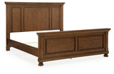 Zackaryn Warm Brown California King Panel Bed