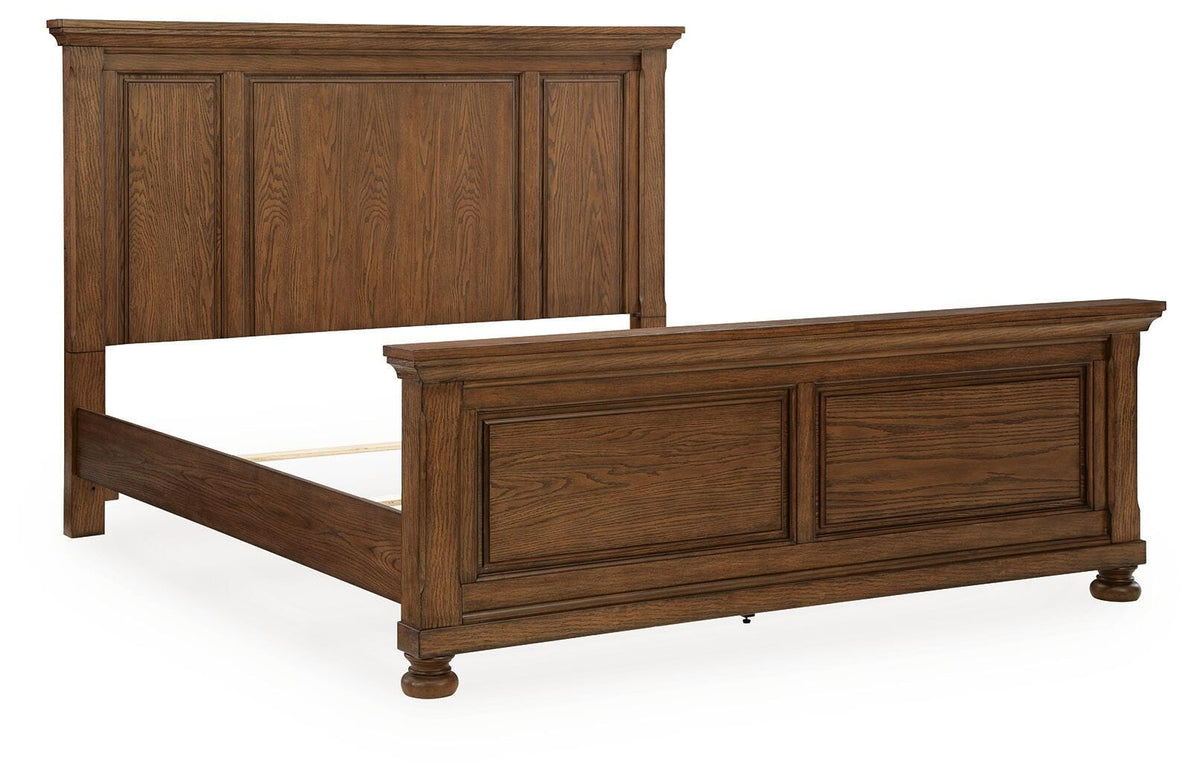 Zackaryn Warm Brown California King Panel Bed