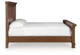 Zackaryn Warm Brown California King Panel Bed