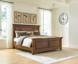 Zackaryn Warm Brown California King Panel Bed