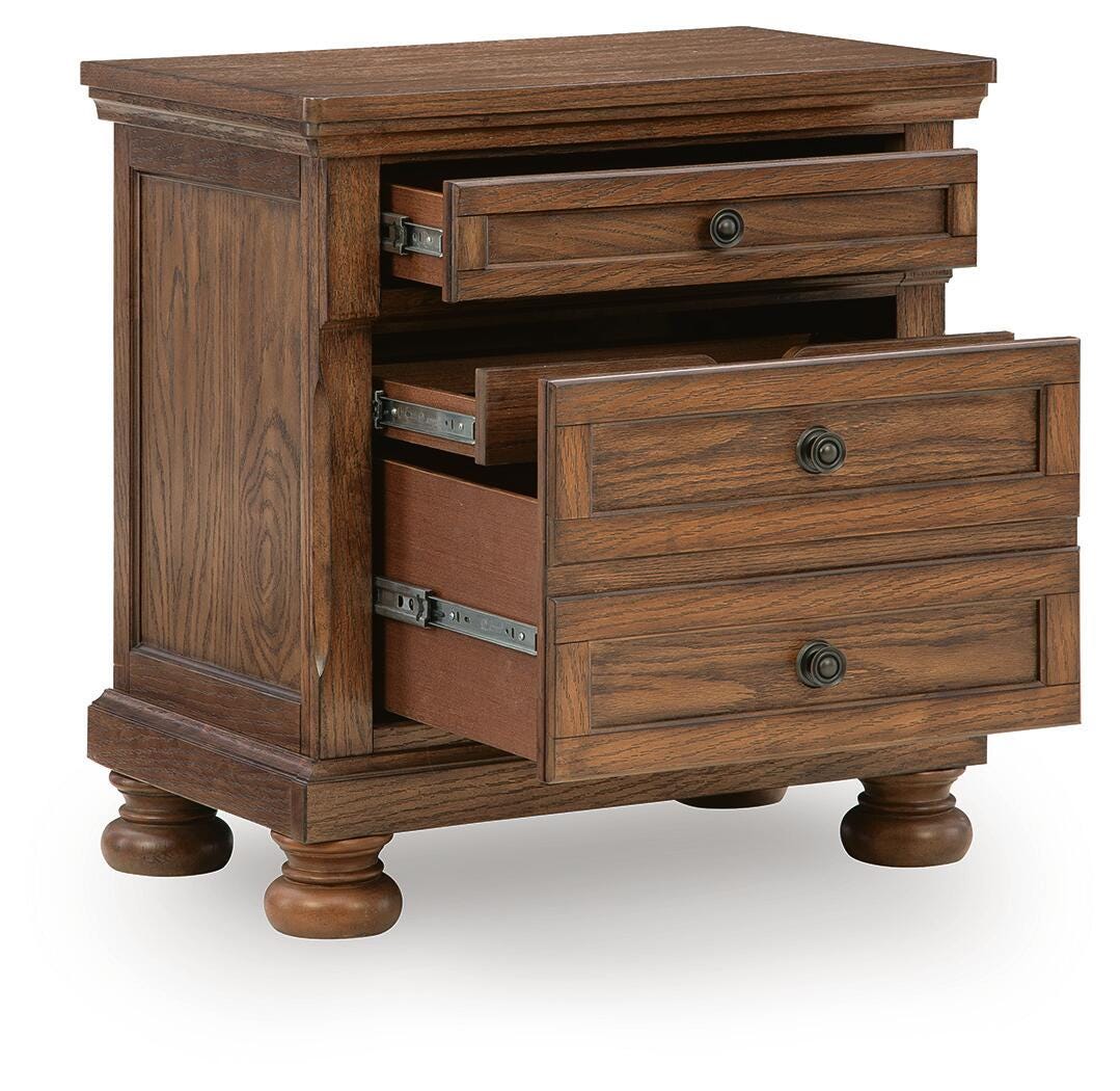 Zackaryn Warm Brown Nightstand