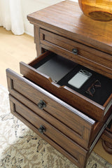 Zackaryn Warm Brown Nightstand