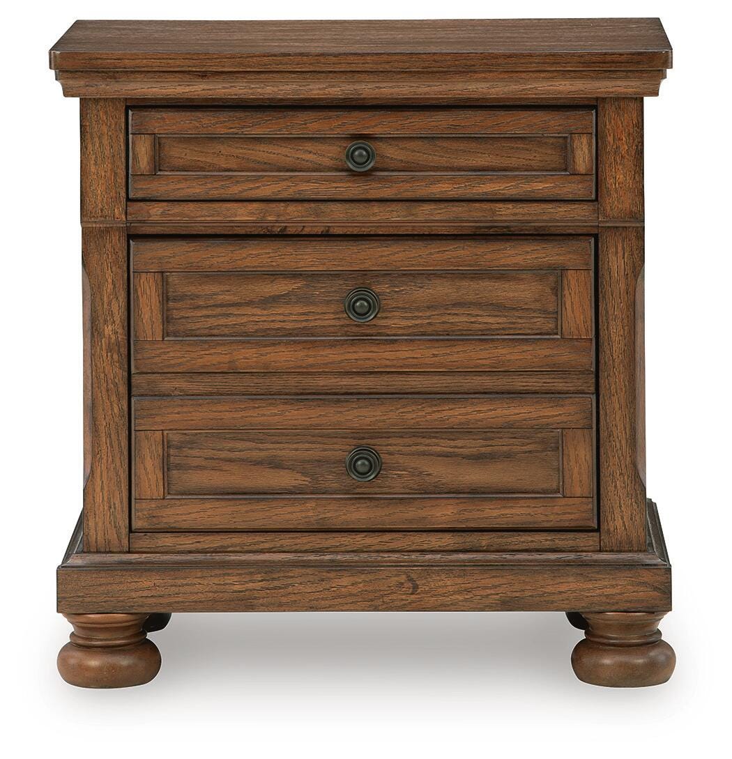 Zackaryn Warm Brown Nightstand