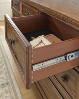 Zackaryn Warm Brown Dresser