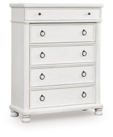 Chadworth Antique White Chest of Drawers
