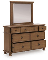 Chadworth Brown Dresser and Mirror