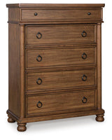 Chadworth Brown Chest of Drawers (Online Special Price)