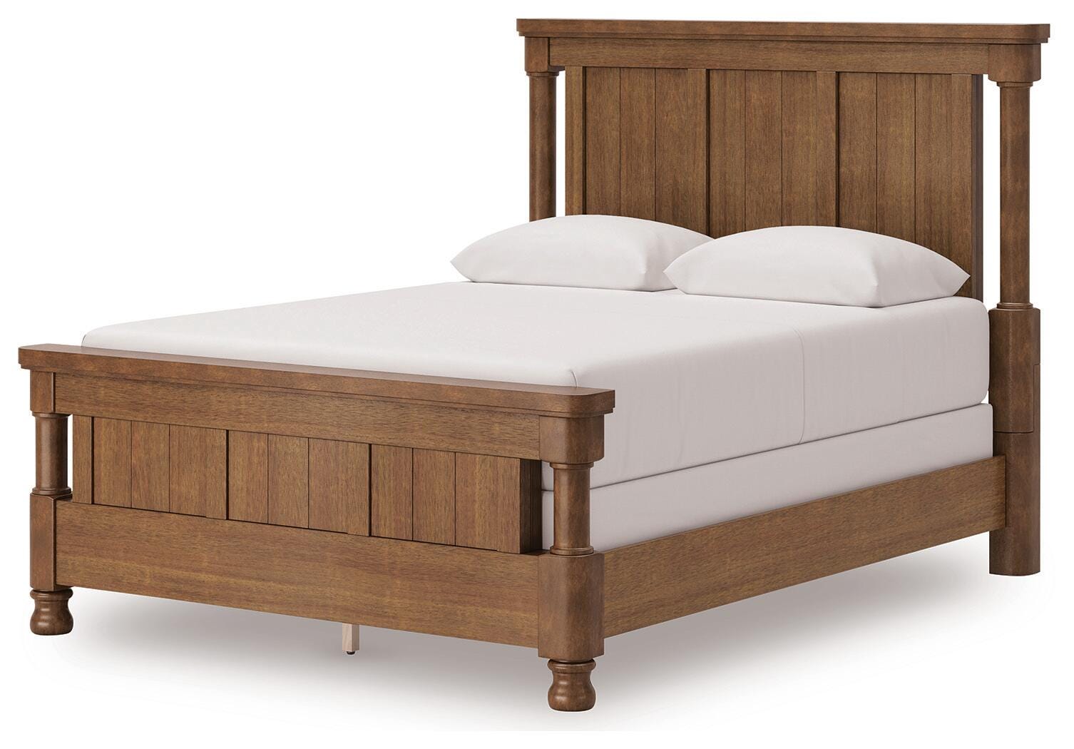 Chadworth Brown Queen Poster Bed (Online Special Price)