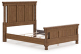 Chadworth Brown Queen Poster Bed (Online Special Price)
