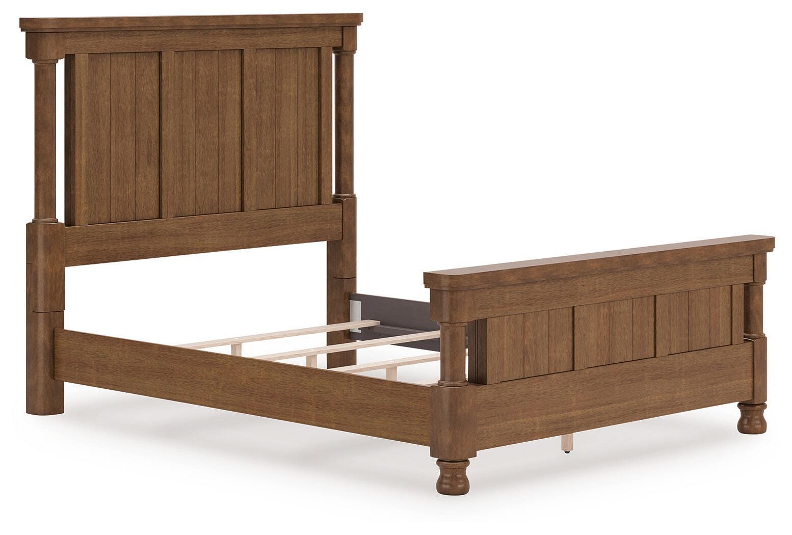 Chadworth Brown Queen Poster Bed (Online Special Price)