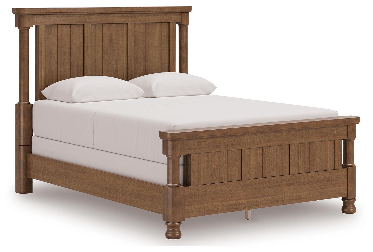 Chadworth Brown Queen Poster Bed (Online Special Price)